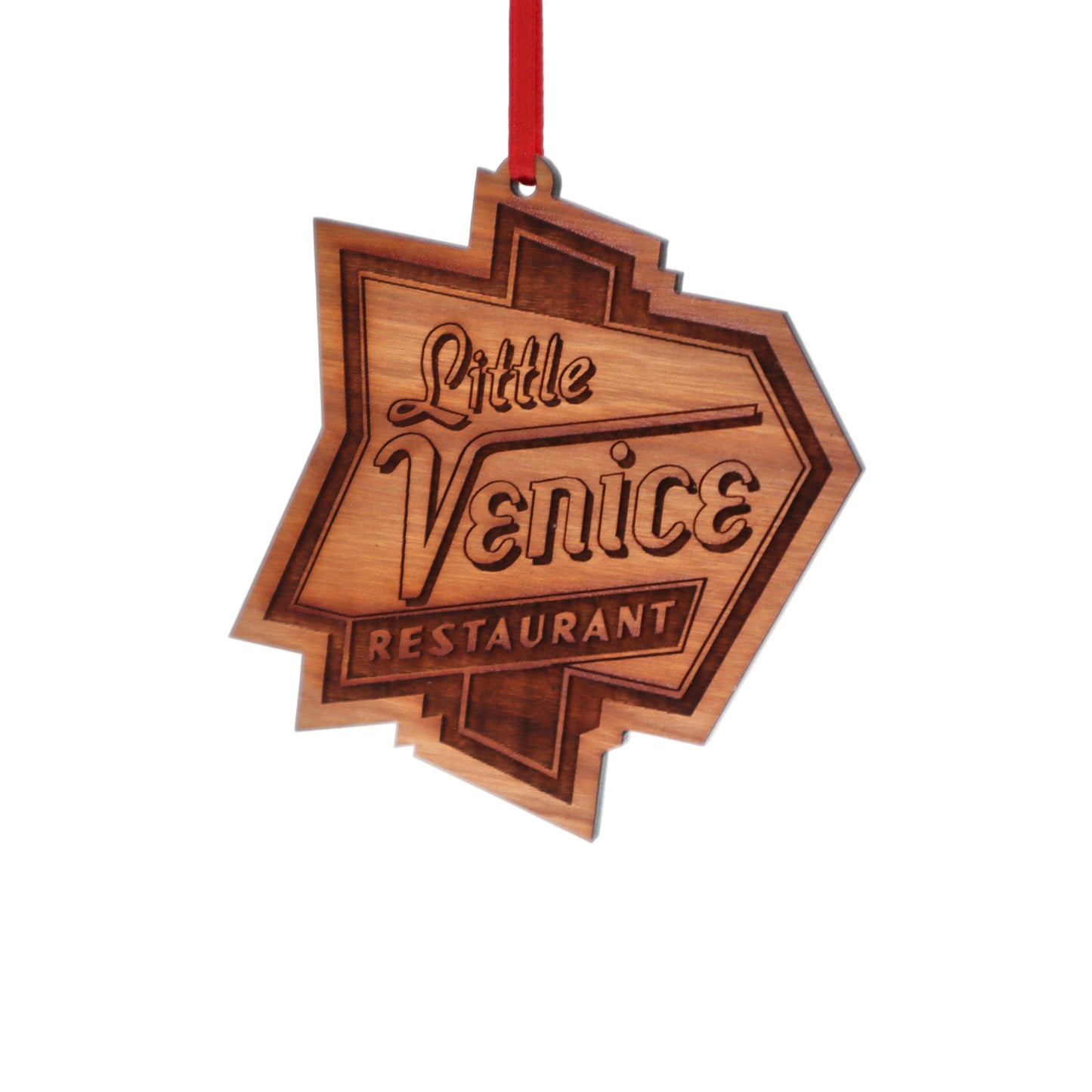 Little Venice Wood Sign Ornament