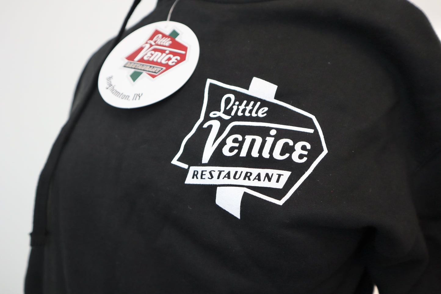 Black Little Venice Hooded Sweatshirt