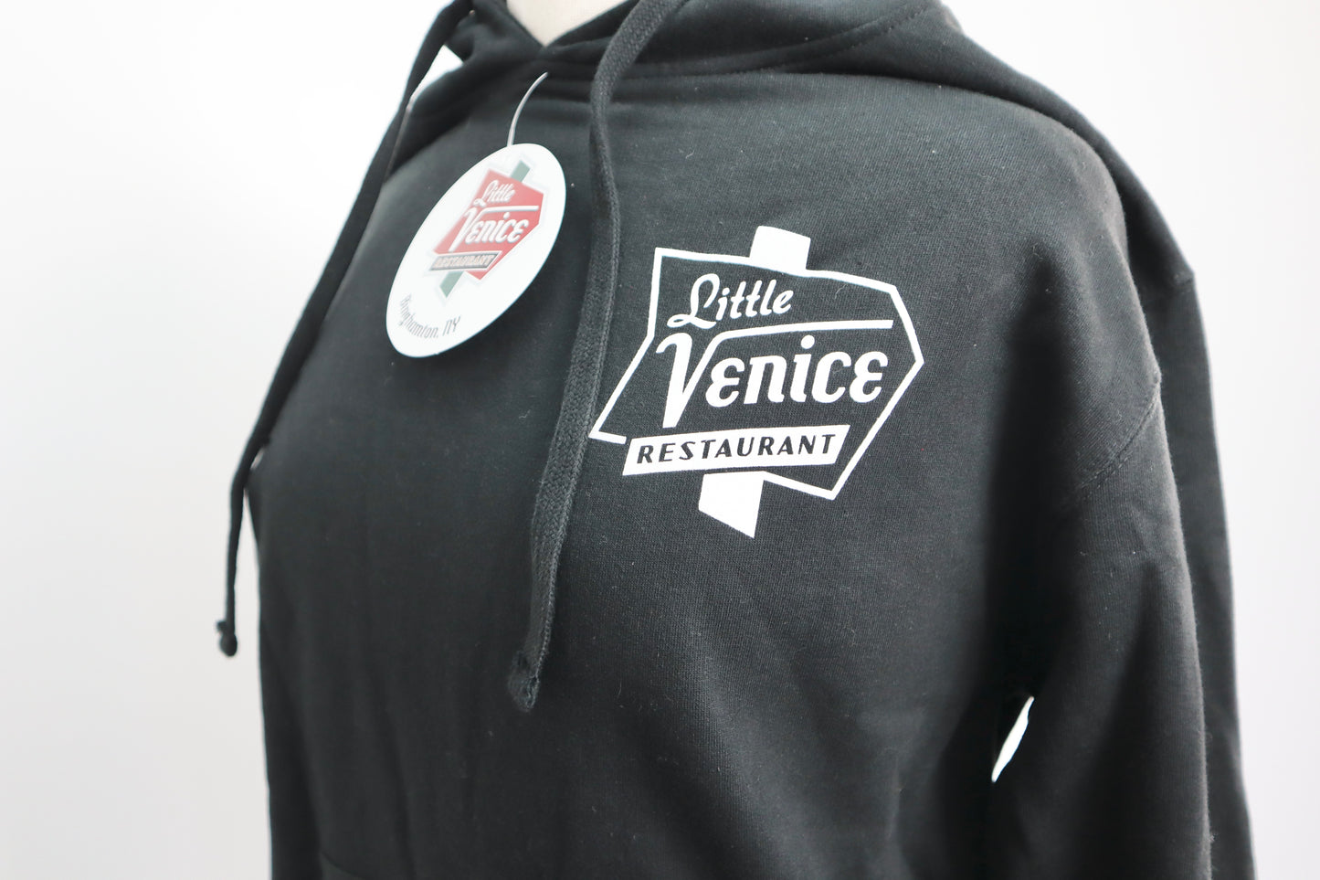 Black Little Venice Hooded Sweatshirt