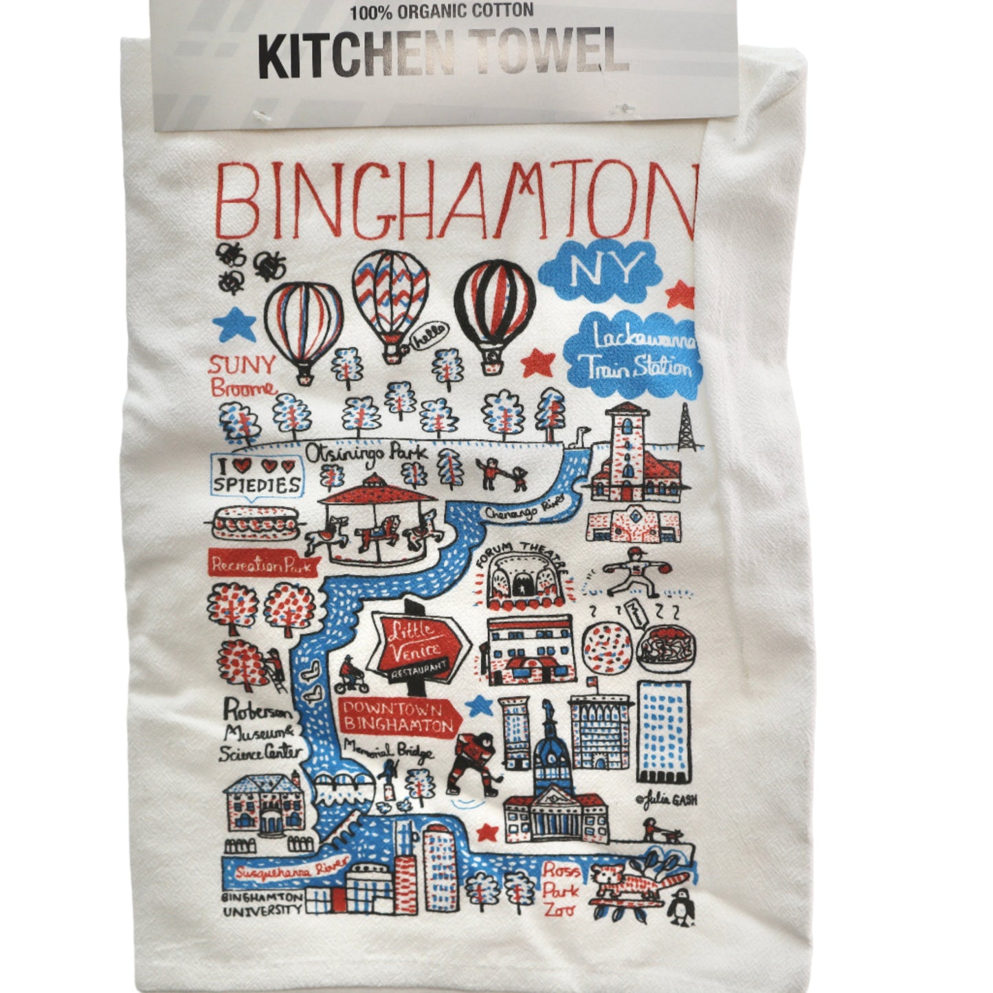 Binghamton Cityscape Dishtowel