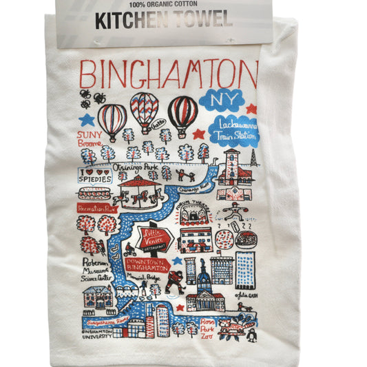 Binghamton Cityscape Dishtowel